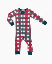 Load image into Gallery viewer, White Tartan Infant Romper