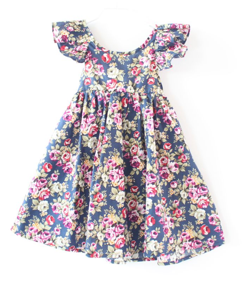 Dreaming of Spring Dress in Navy